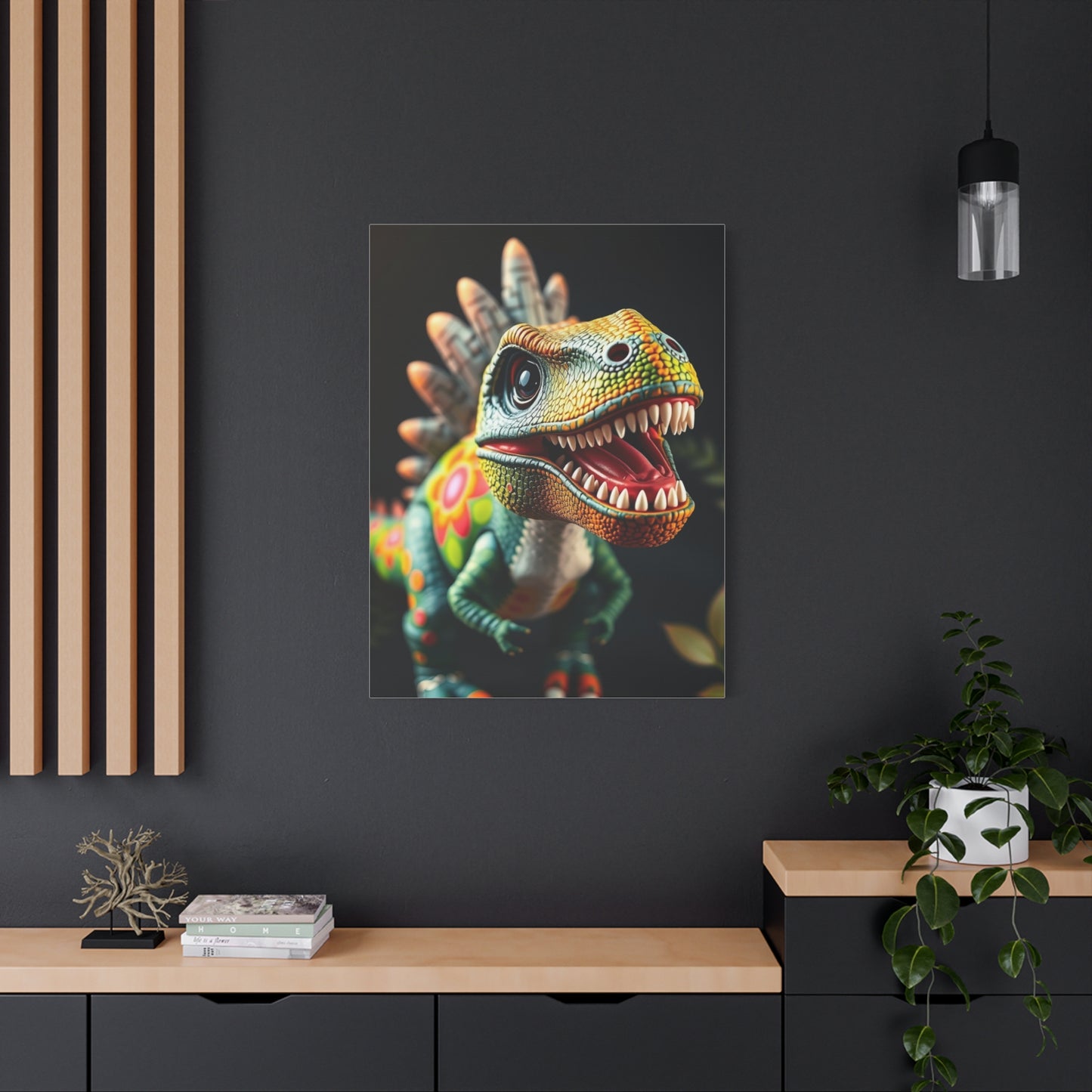 Kid’s Dinosaur Art Refined Canvas Wall Art & Canvas Print