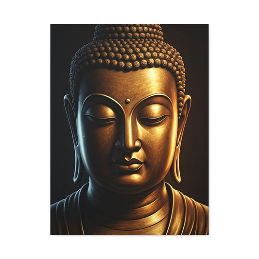 Shadow Glow Buddha Meditation Portrait Wall Art & Canvas Prints