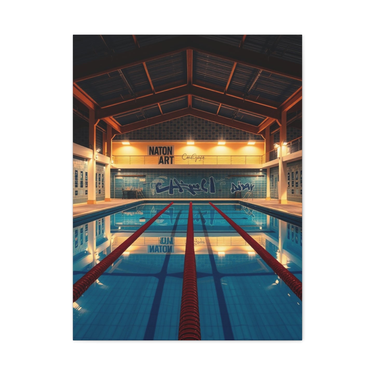 Swimming Pool Art Supreme Gallery Wall Art & Canvas Print