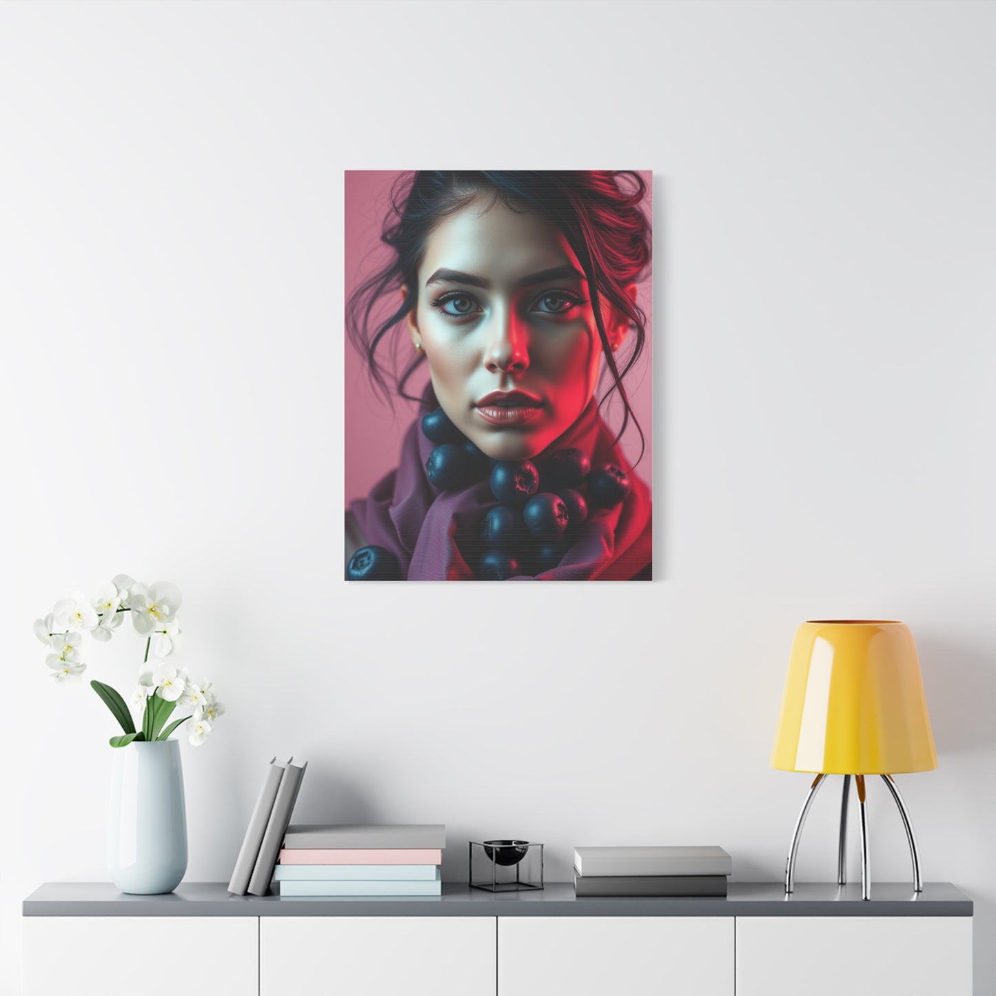 Supreme Blush and Blueberry Art Collection Wall Art & Canvas Print