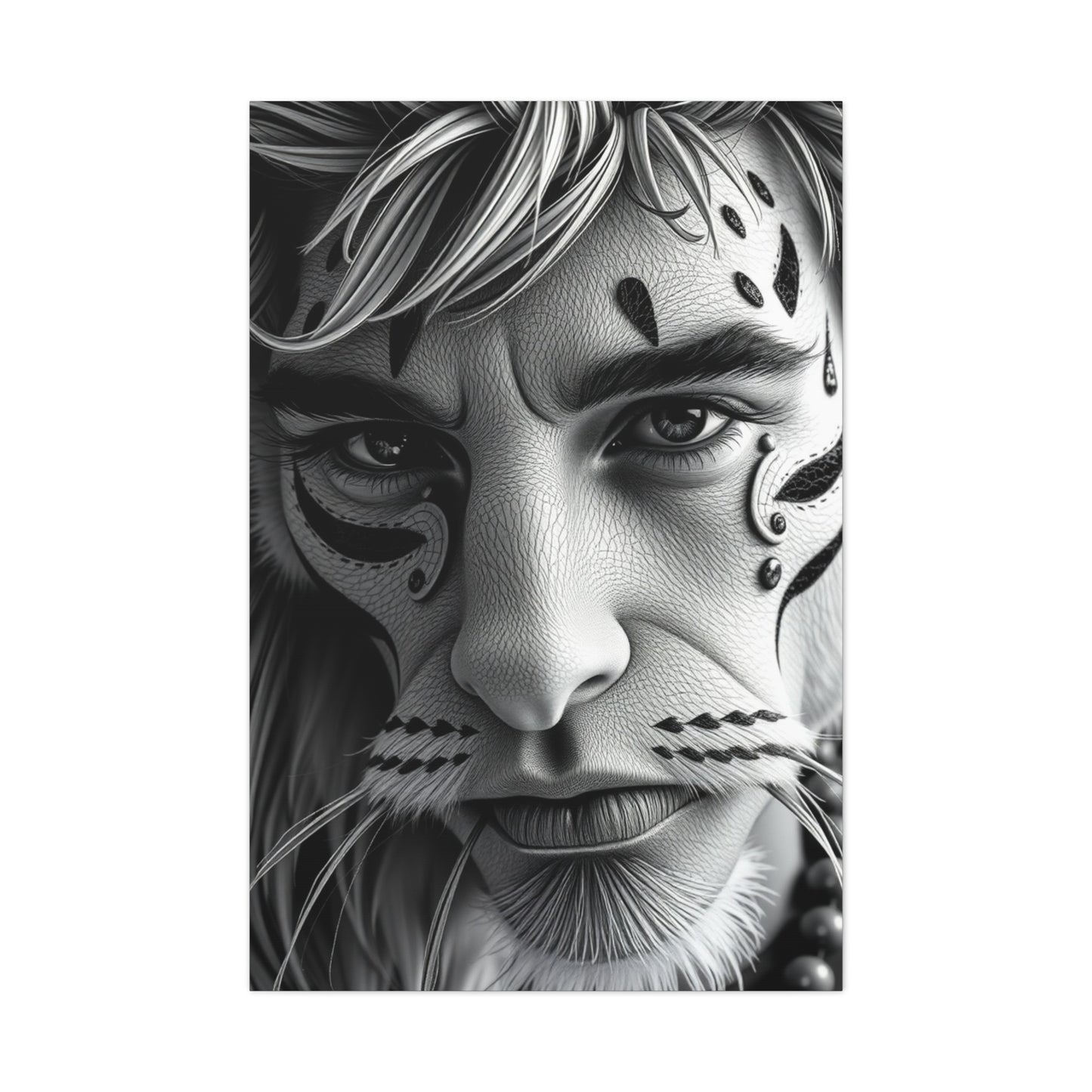Masterpiece Black and White Illustrations Art Vision Wall Art & Canvas Print