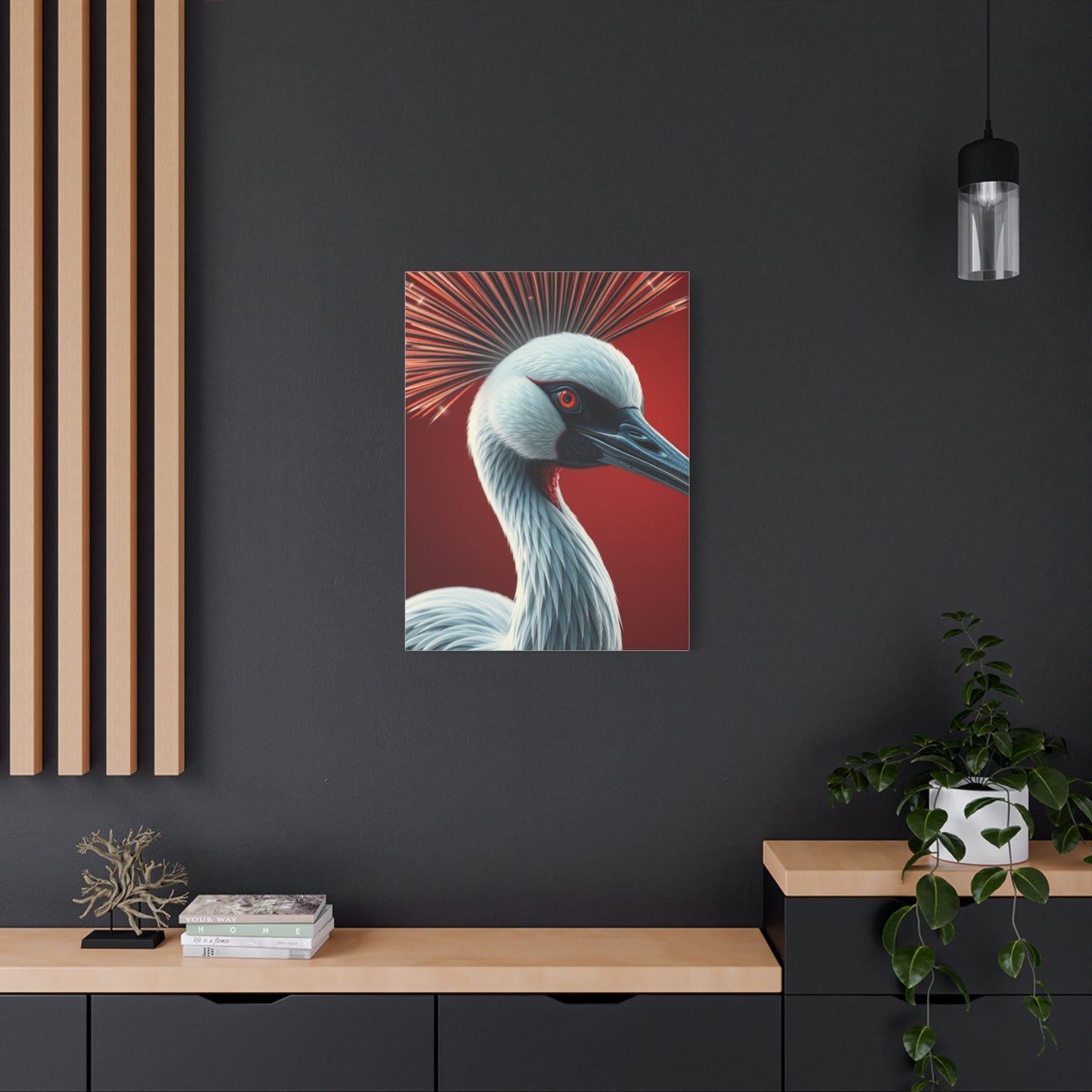 Supreme Crane Bird Art Collection Wall Art & Canvas Print
