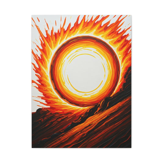 Solar Inferno Abstract Wall Art & Canvas Prints
