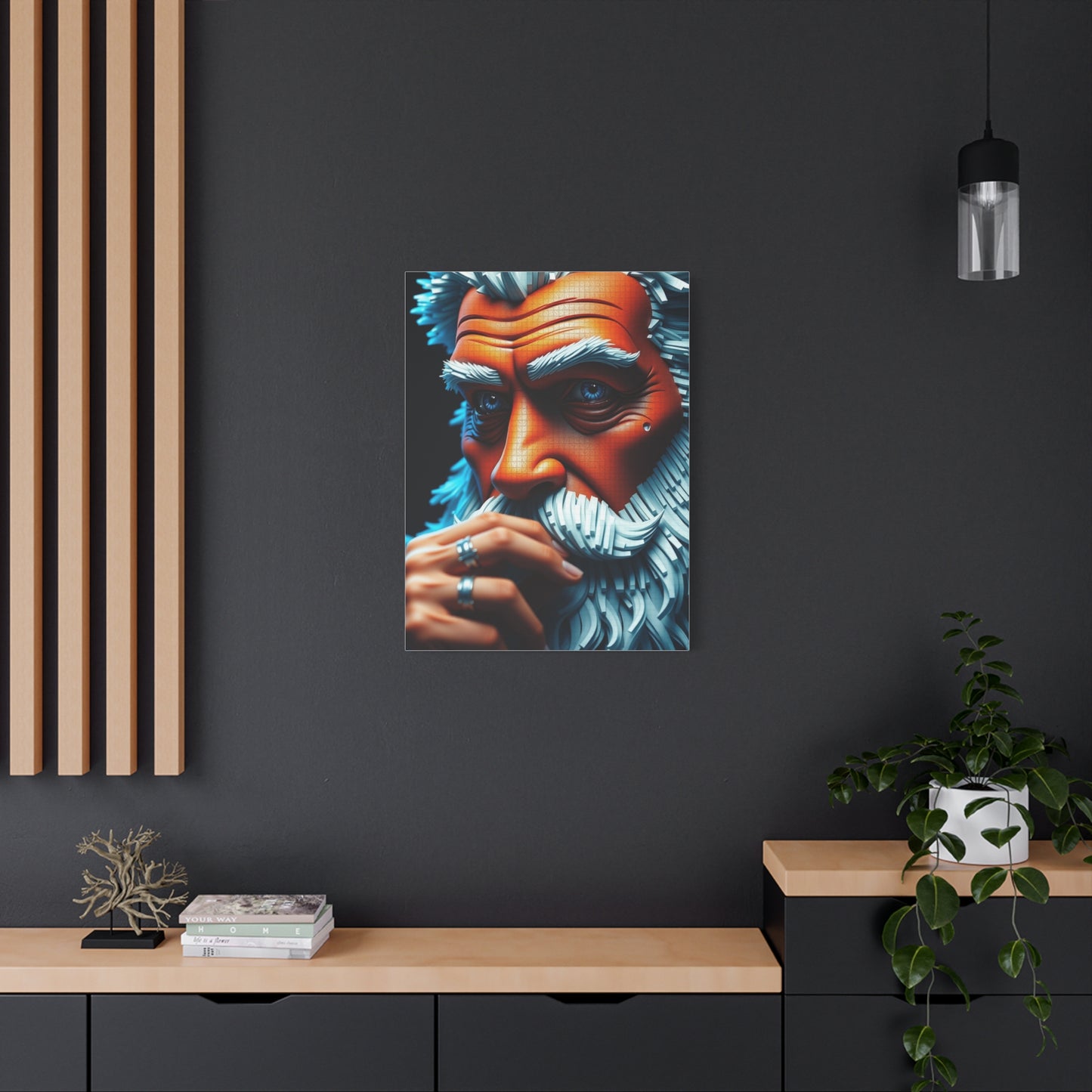 Pixelated Elegance Canvas