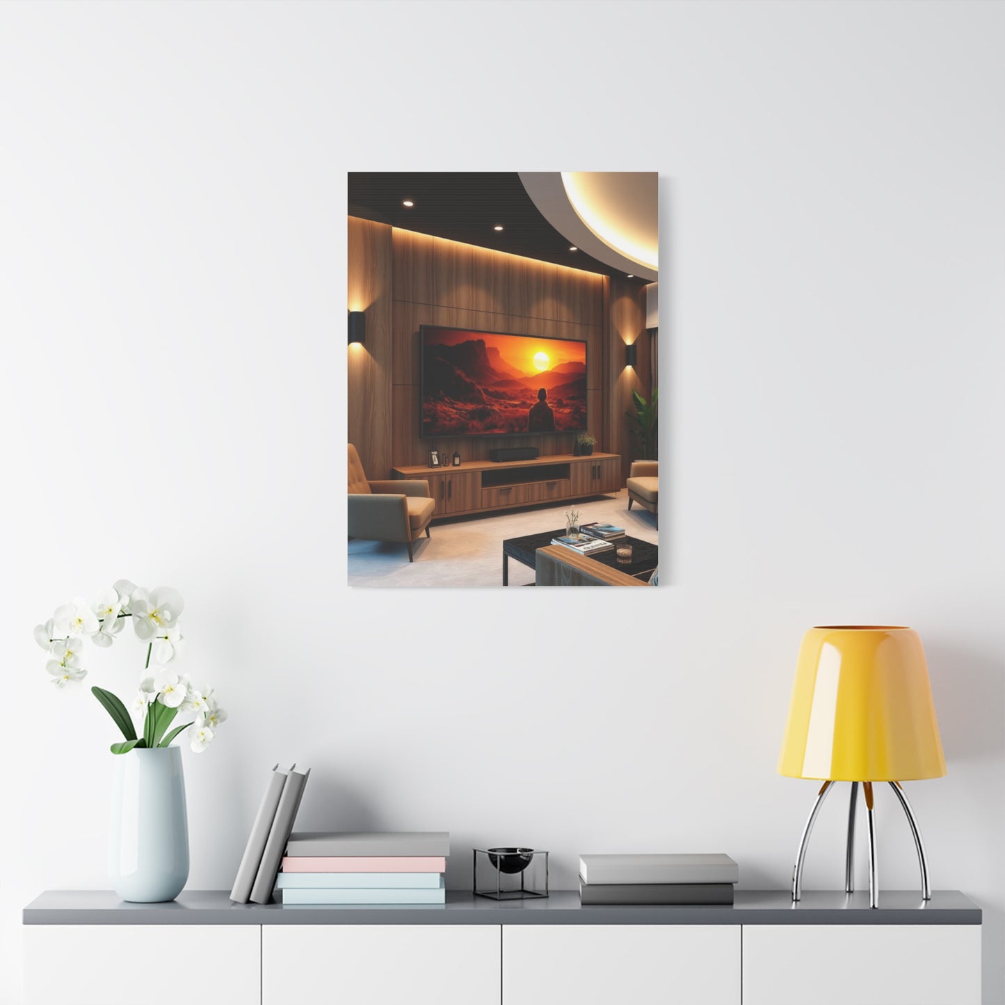 Home Theatre Decor Art Luxury Canvas Wall Art & Canvas Print