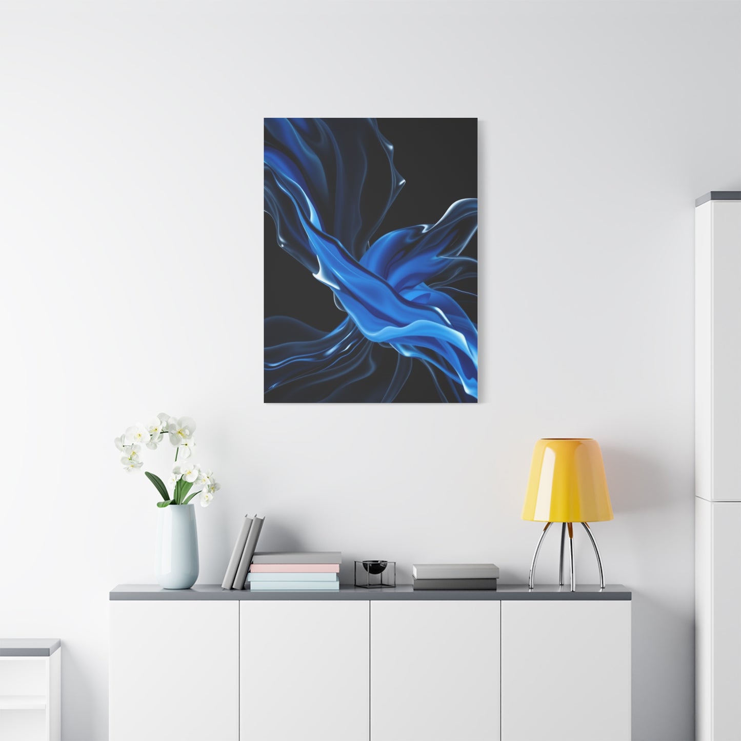 Supreme Black, White & Blue Art Collection Wall Art & Canvas Print
