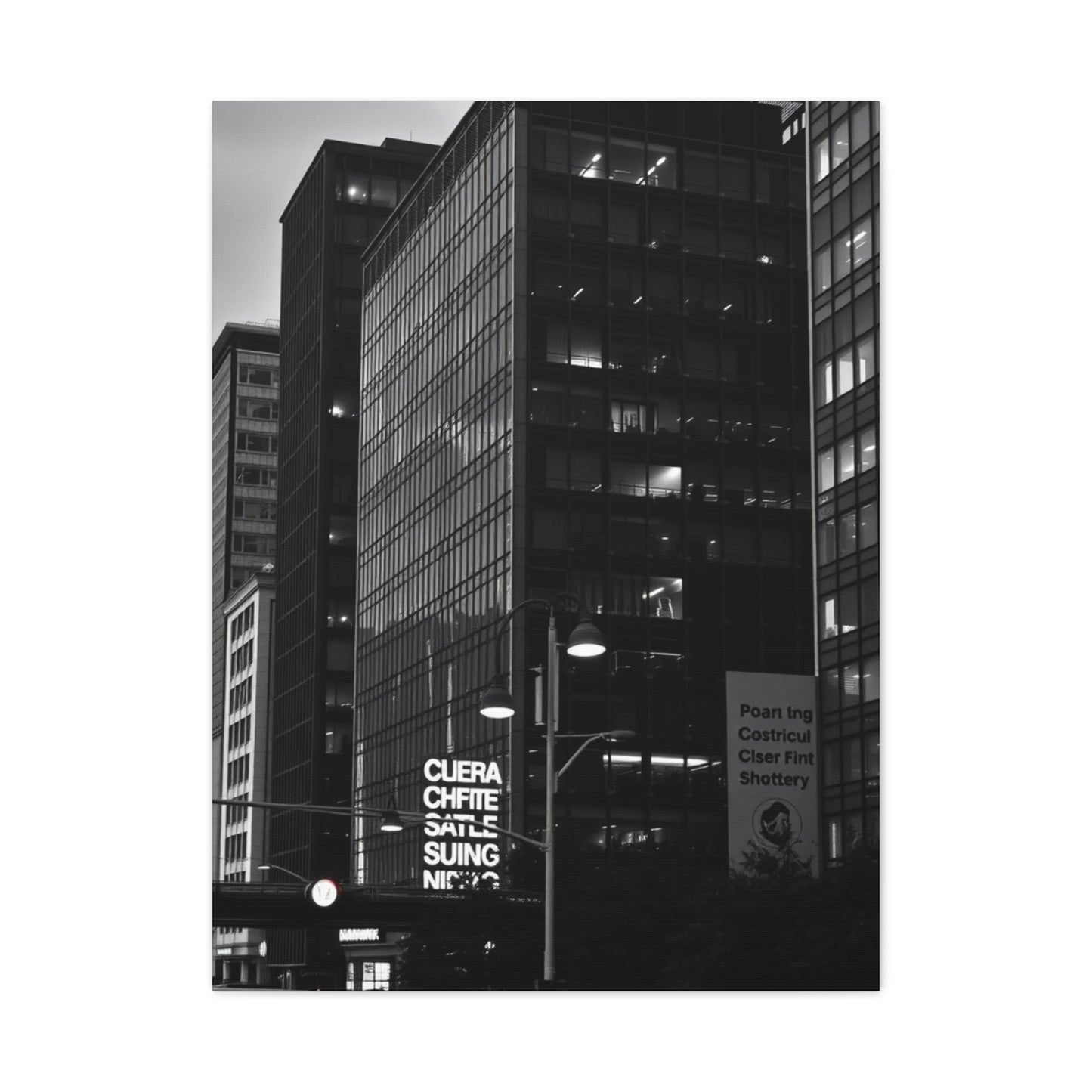 Elite Black & White Cityscapes Art Vision Wall Art & Canvas Print