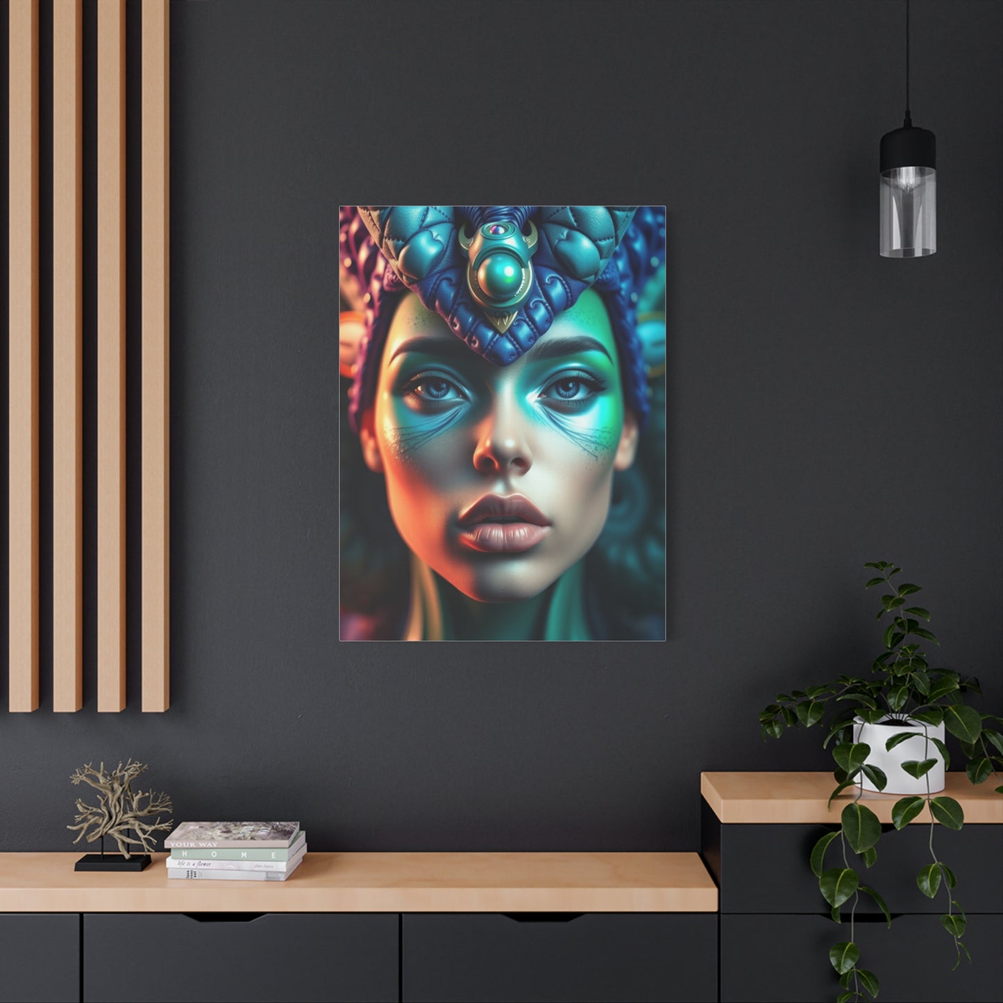 Supreme Blue & Green Art Collection Wall Art & Canvas Print