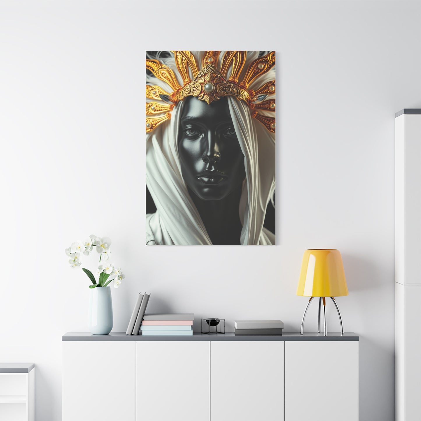 Supreme Black White and Gold Art Collection Wall Art & Canvas Print