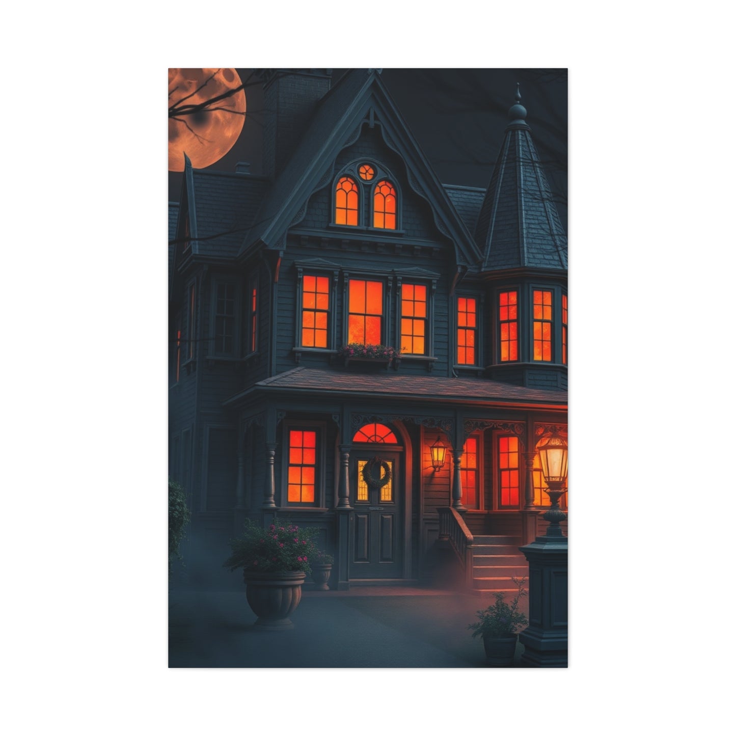 Haunted House Art Luxury Canvas Wall Art & Canvas Print