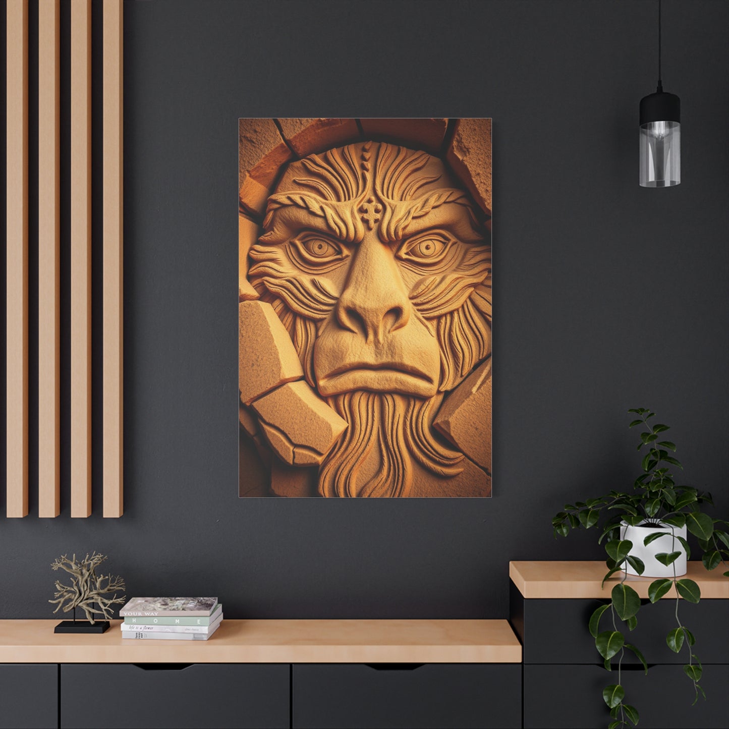 Vision Cave Man Art Art Wall Art & Canvas Print