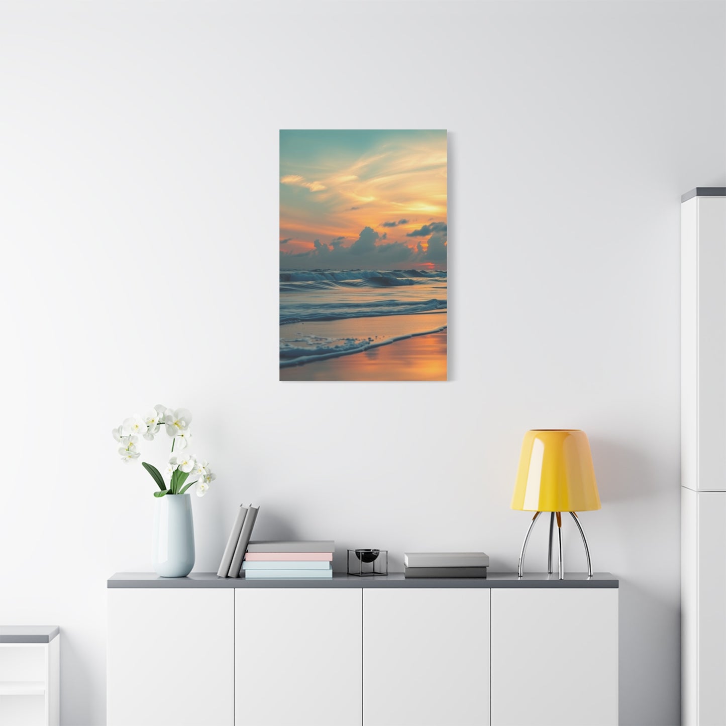 Elite Beach Sunrise and Sunset Art Vision Wall Art & Canvas Print