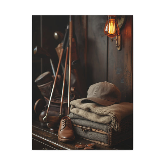 Hickory Golf Locker Room Still Life Wall Art & Canvas Print