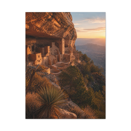 Ancient Cliff Dwelling Canyon Wall Art & Canvas Print