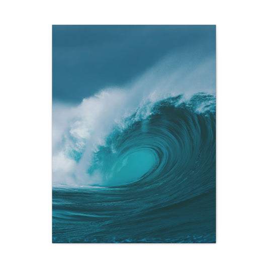 Powerful Ocean Wave Motion Wall Art & Canvas Print
