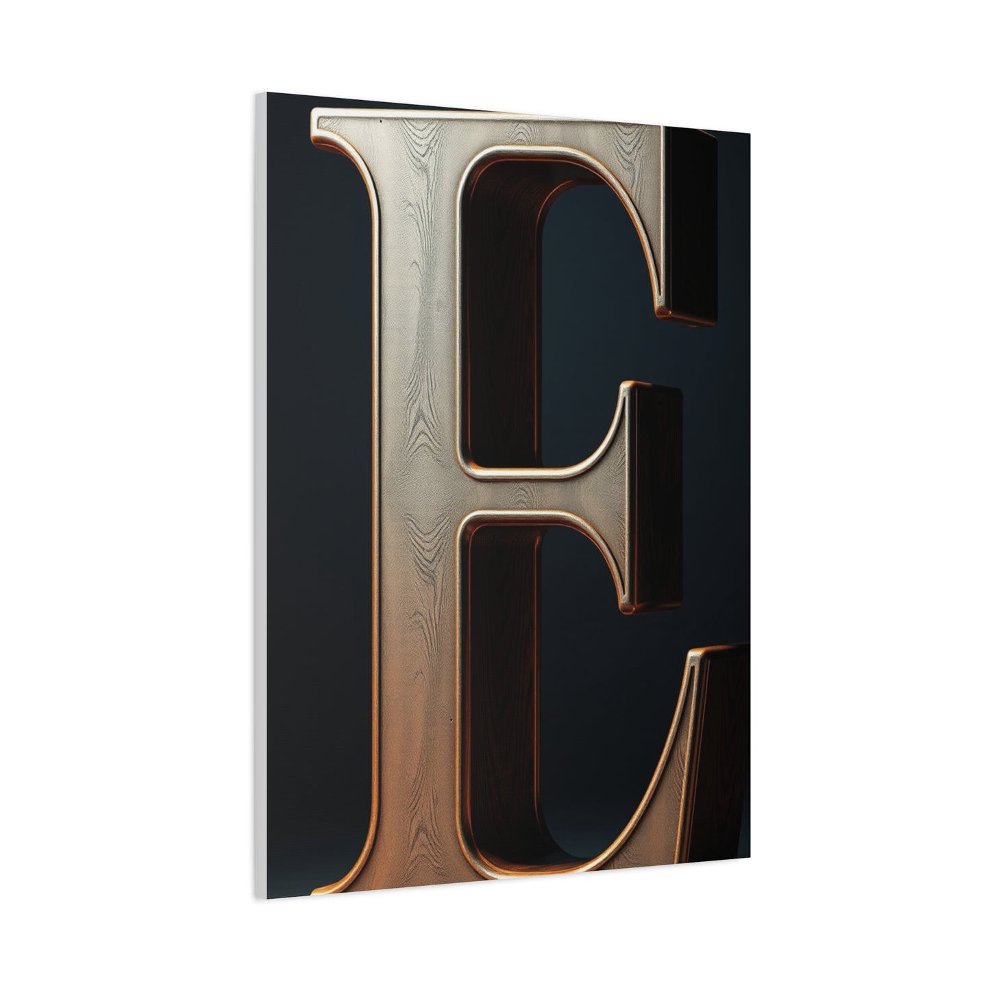The Letter E - Art Refined Canvas Wall Art & Canvas Print