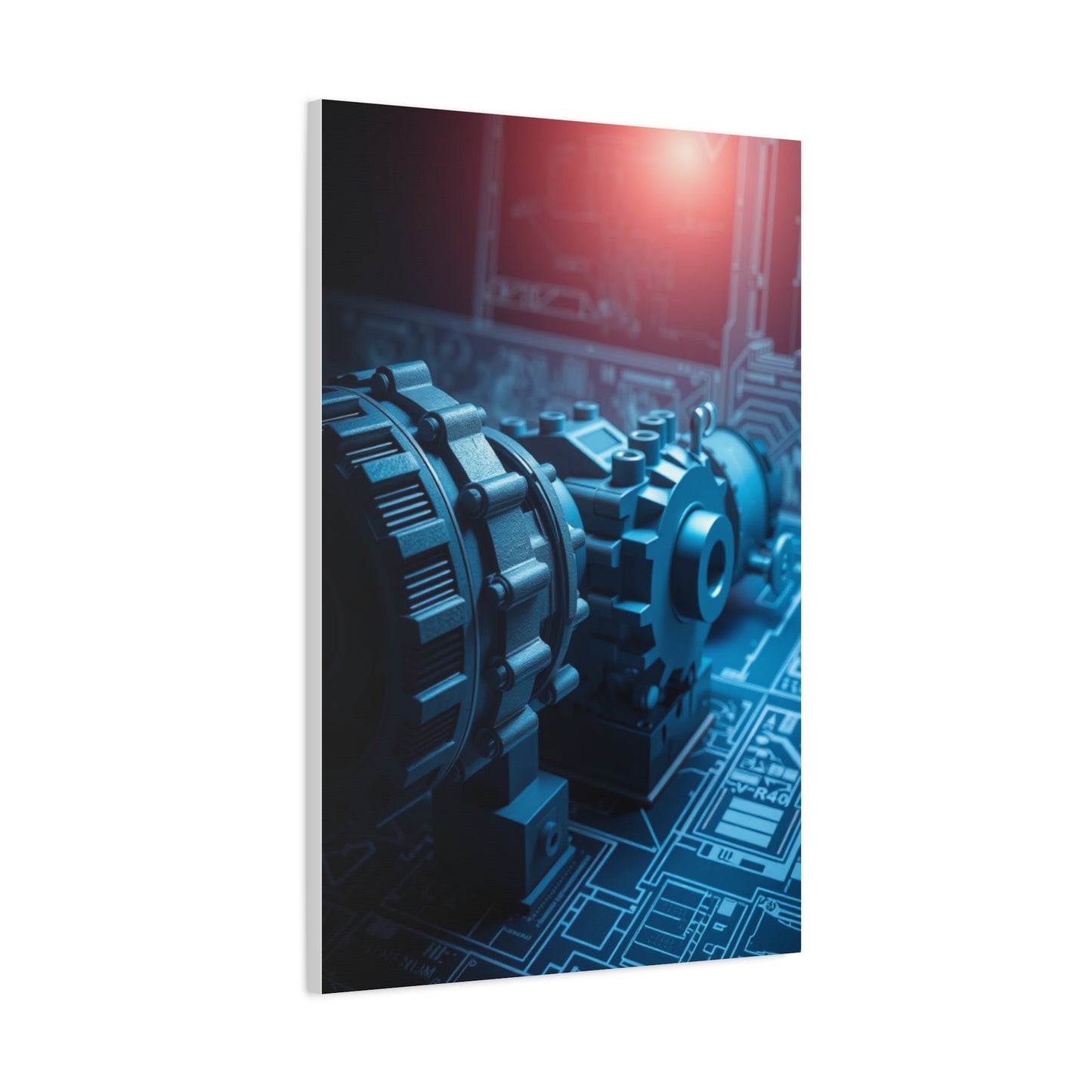 Supreme Engineering & Machinery Blueprints Art Collection Wall Art & Canvas Print