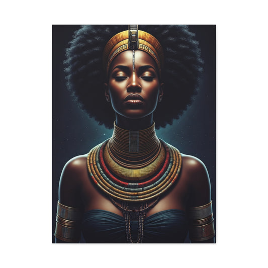 Regal African Queen Serenity Wall Art & Canvas Prints