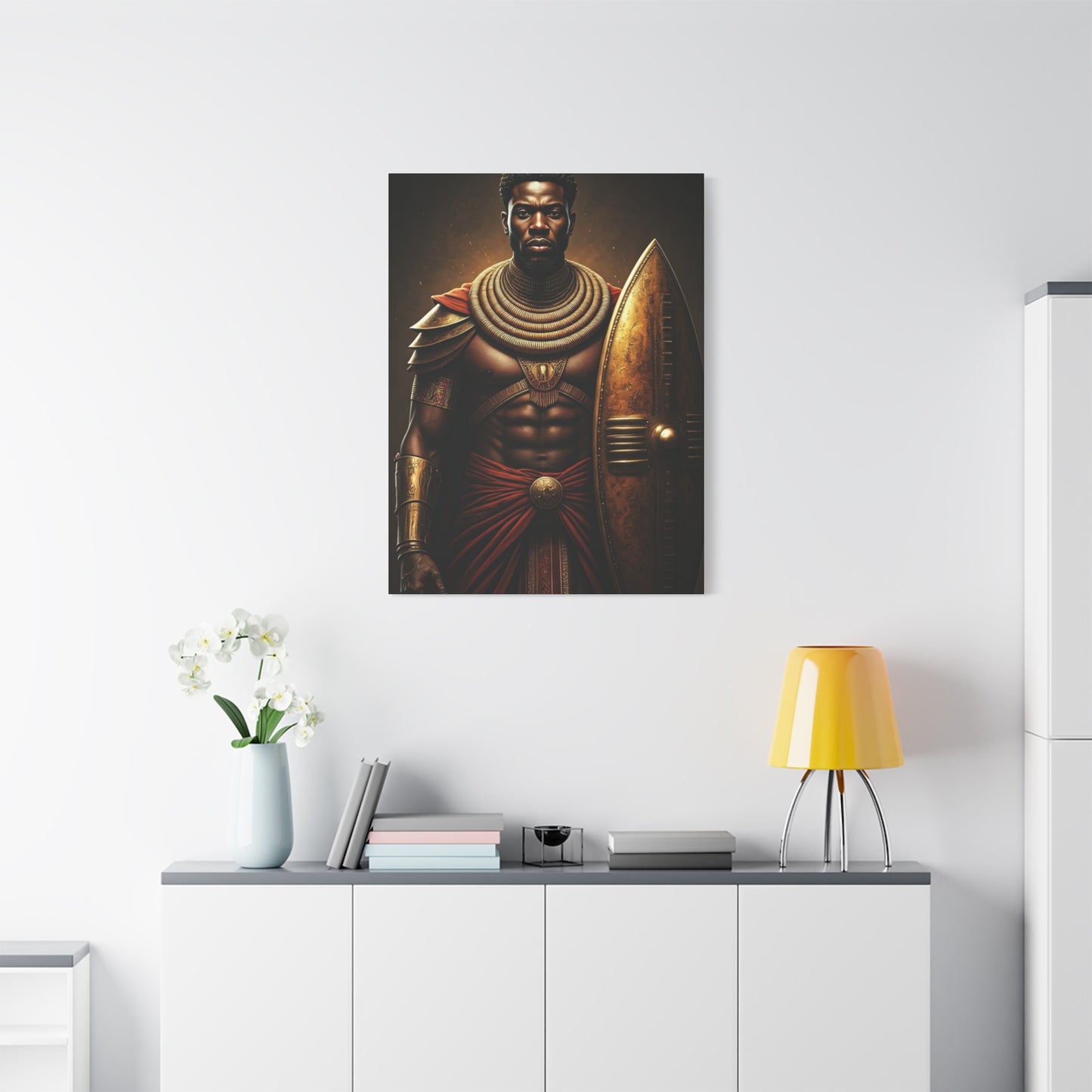 African Warrior Shield Legend Wall Art & Canvas Prints