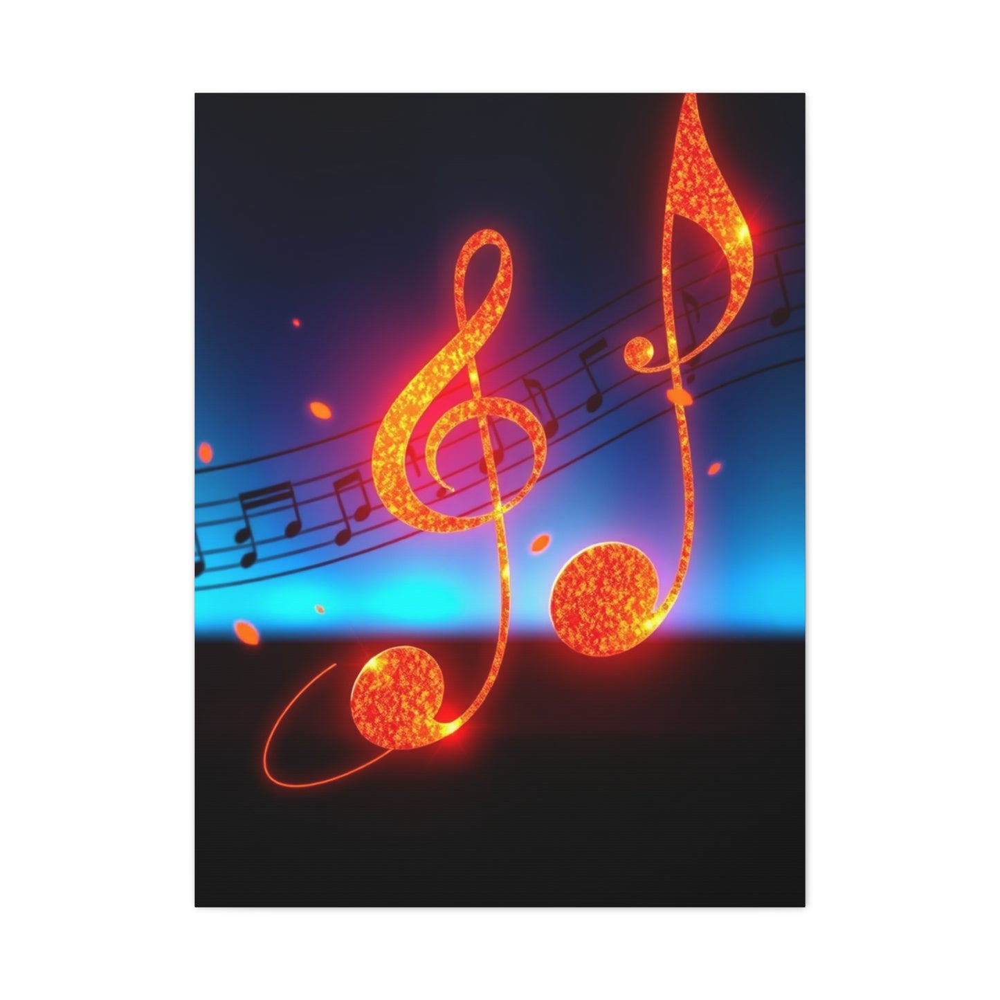 Musical Notes Art Refined Canvas Wall Art & Canvas Print