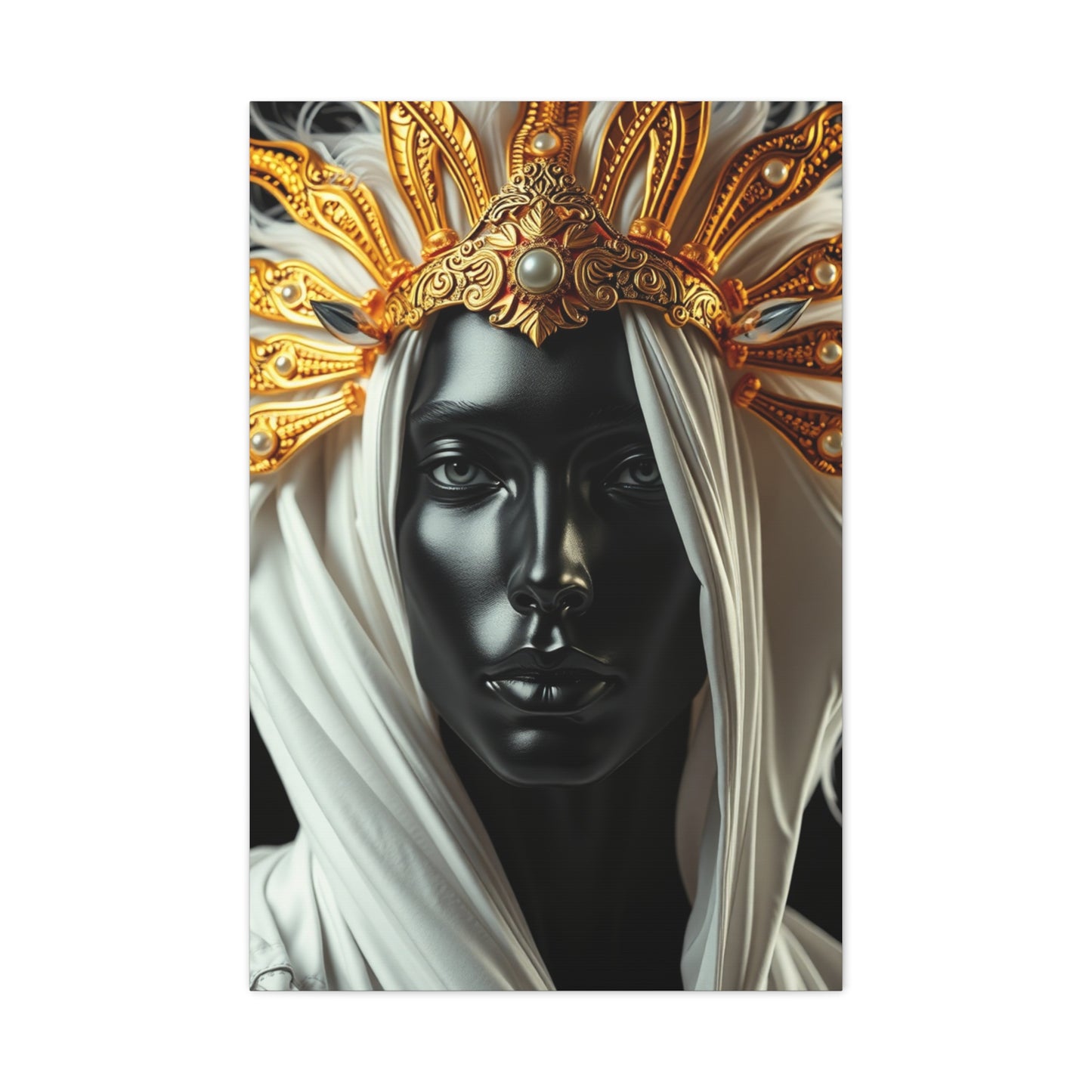 Supreme Black White and Gold Art Collection Wall Art & Canvas Print