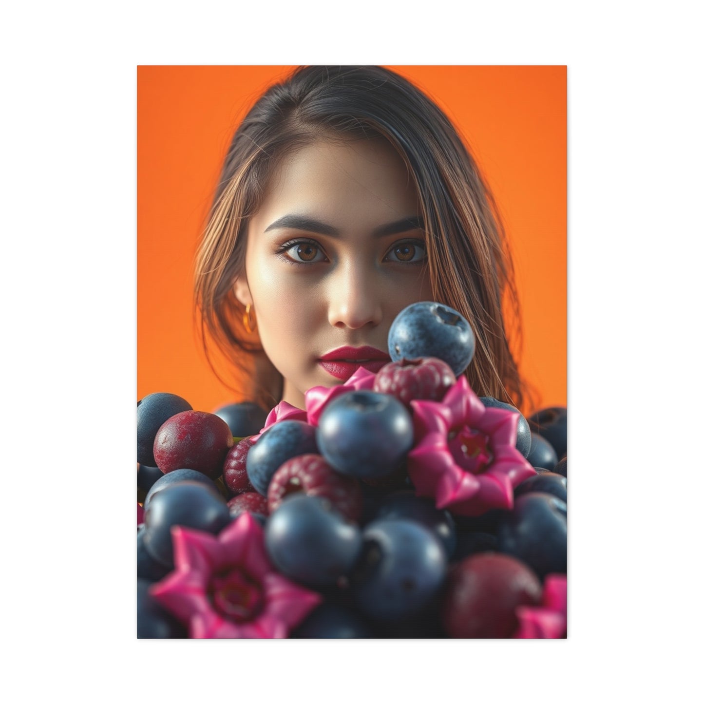 Vision Blush and Blueberry Art Art Wall Art & Canvas Print