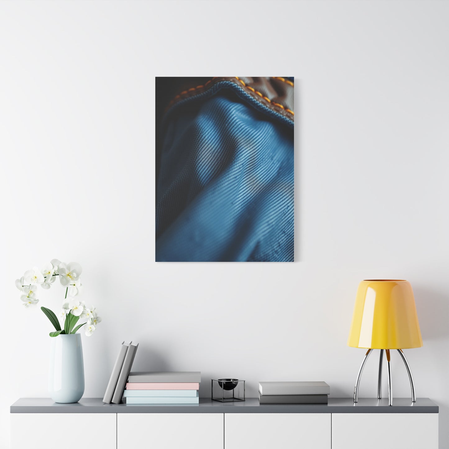 Supreme Denim and Leather Art Collection Wall Art & Canvas Print