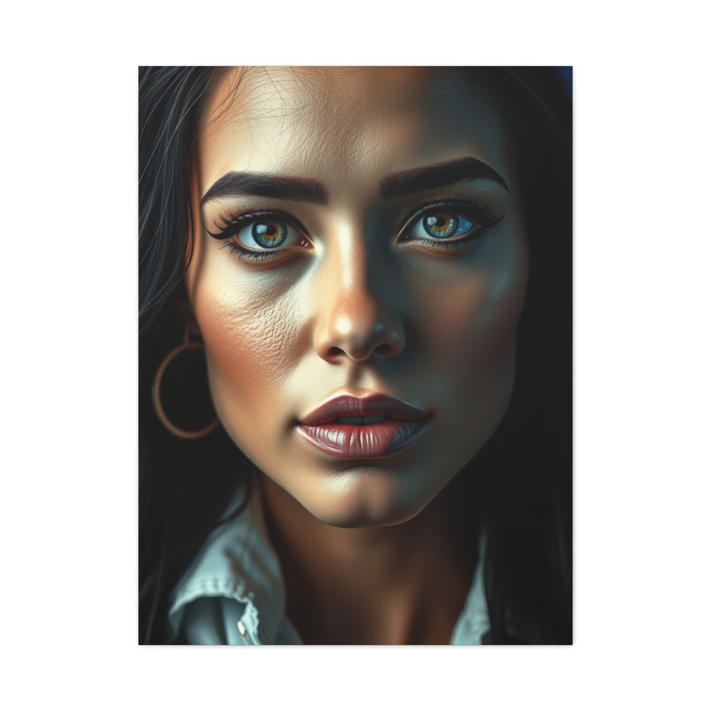 Elite Black, White & Blue Art Vision Wall Art & Canvas Print