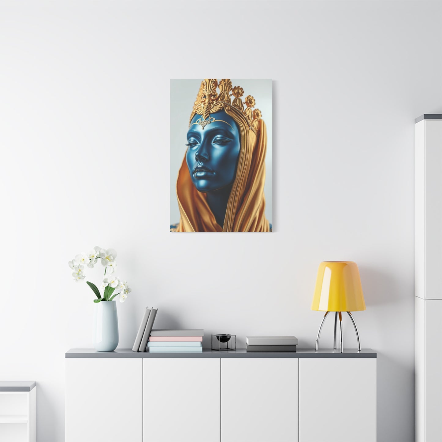 Masterpiece Blue & Gold Art Vision Wall Art & Canvas Print