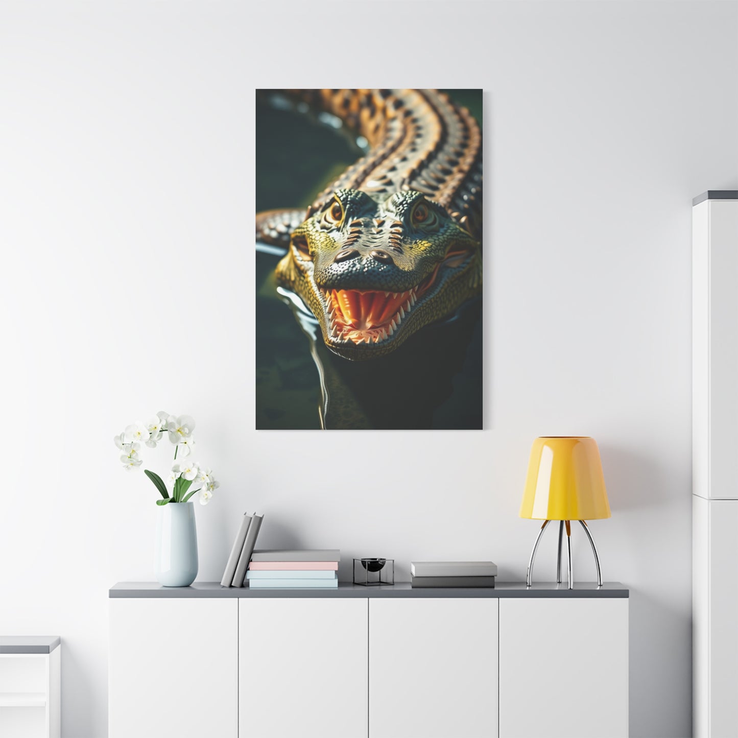 Masterpiece Crocodile & Alligator Art Vision Wall Art & Canvas Print