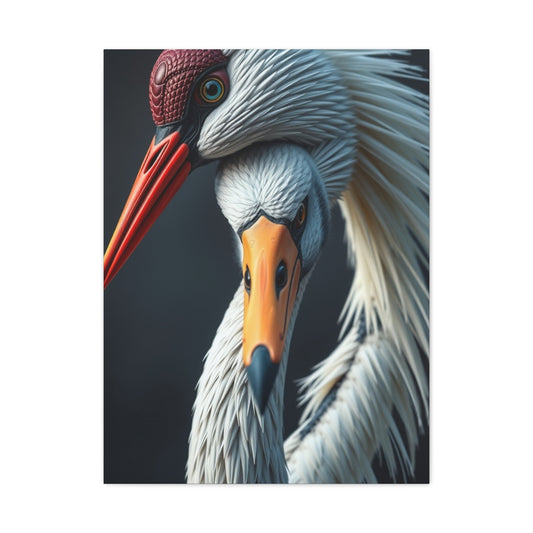 Masterpiece Crane Bird Art Vision Wall Art & Canvas Print