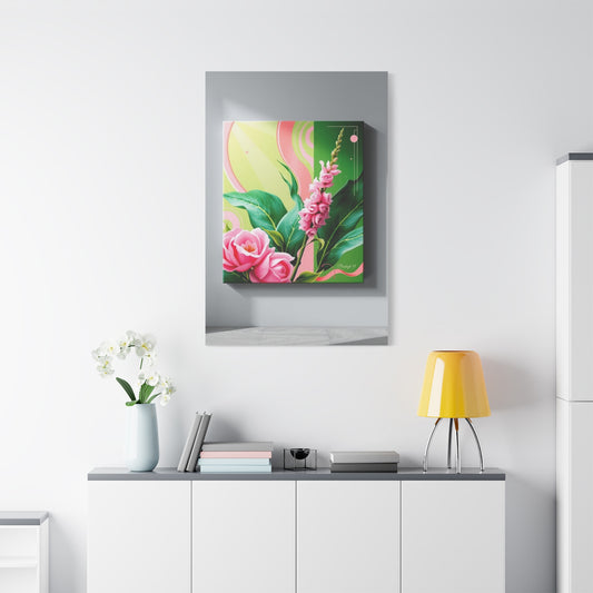 Green & Pink Canvas Art Supreme Gallery Wall Art & Canvas Print