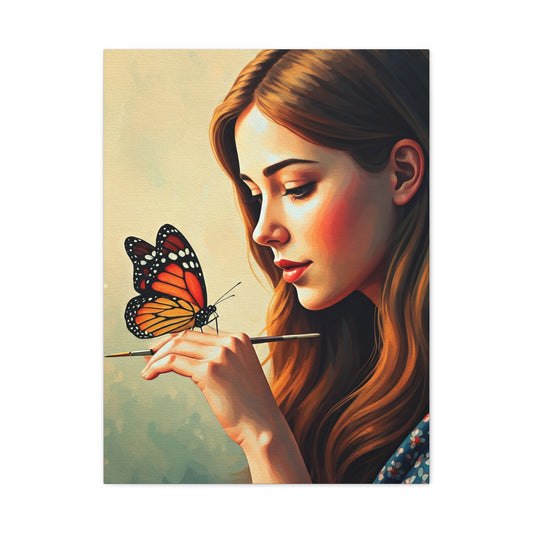 Butterfly Inspiration Portrait Wall Art & Canvas Prints