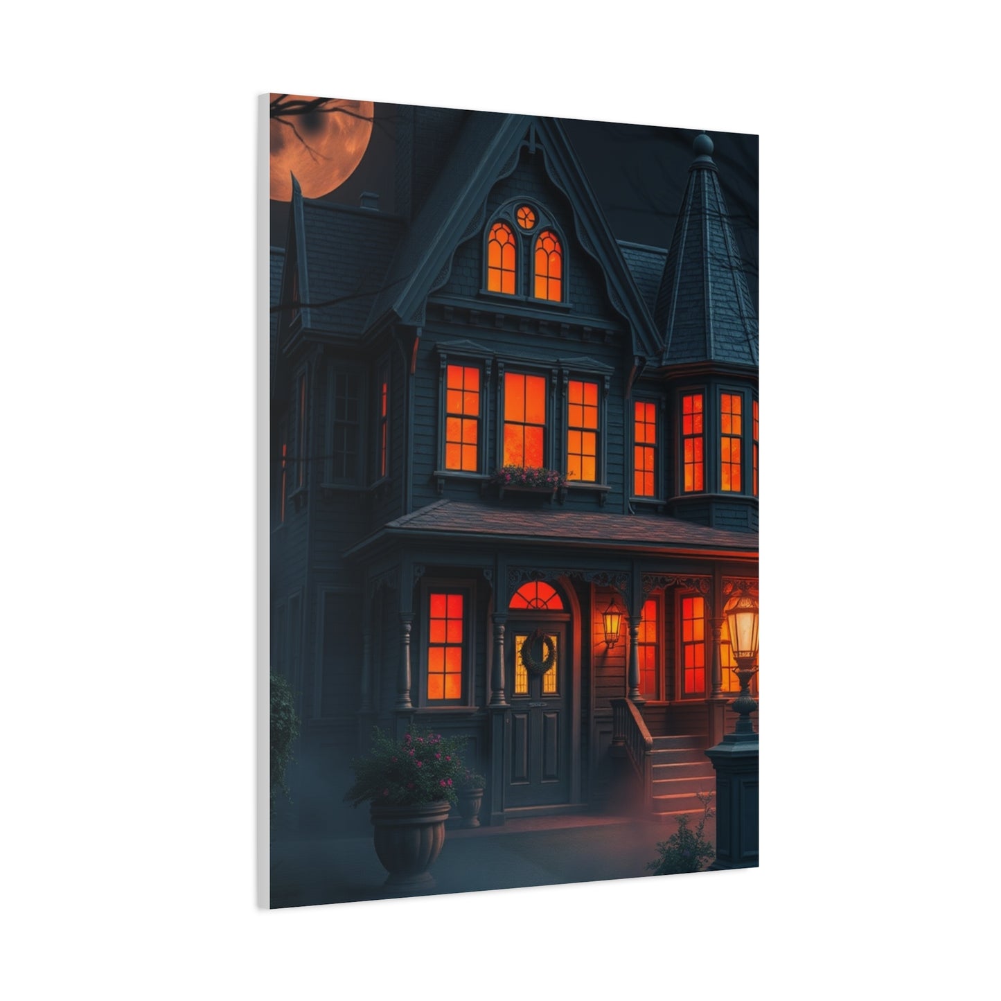 Haunted House Art Luxury Canvas Wall Art & Canvas Print