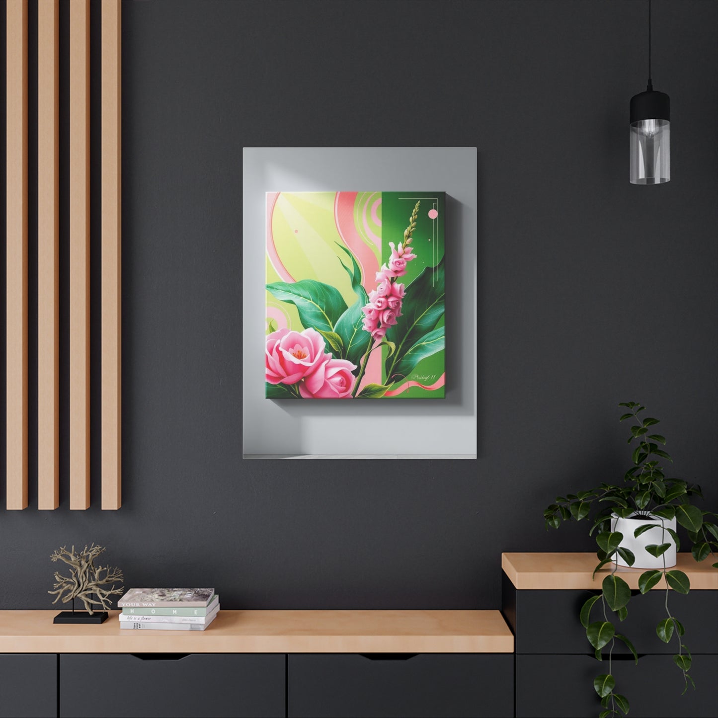 Green & Pink Canvas Art Supreme Gallery Wall Art & Canvas Print