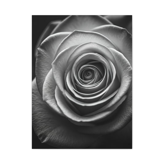 Monochrome Daisy Center Detail Wall Art & Canvas Prints