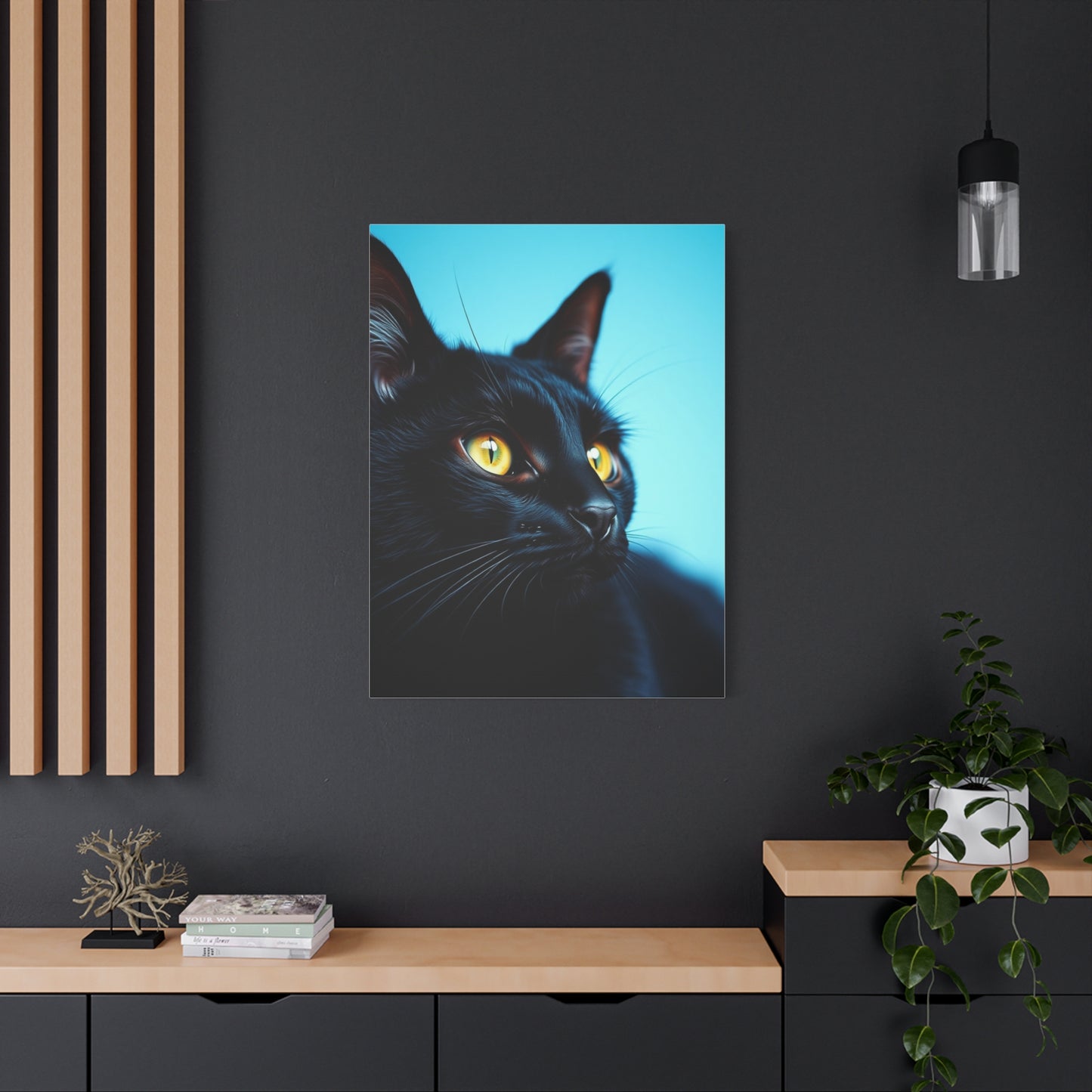 Supreme Black Cat Art Collection Wall Art & Canvas Print