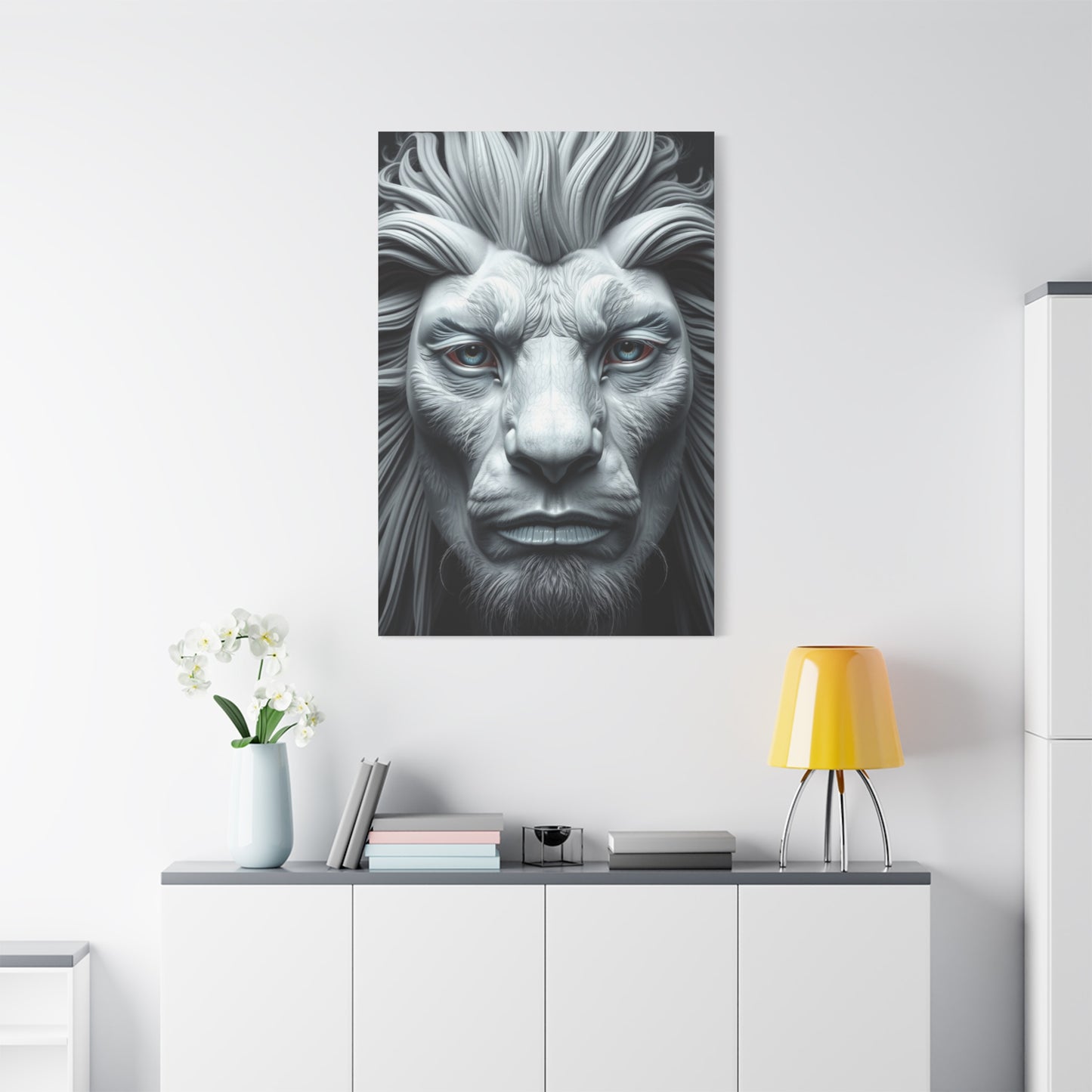 Supreme Gray & White Art Collection Wall Art & Canvas Print