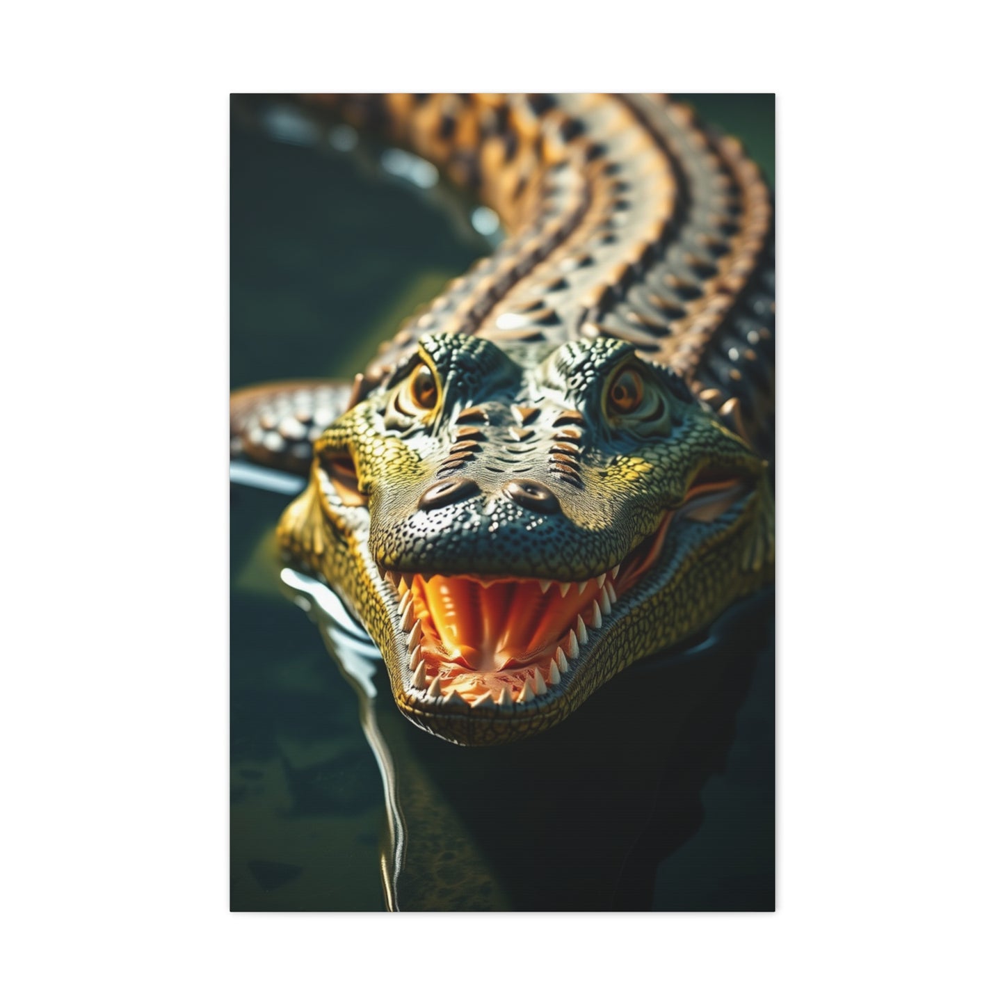 Masterpiece Crocodile & Alligator Art Vision Wall Art & Canvas Print