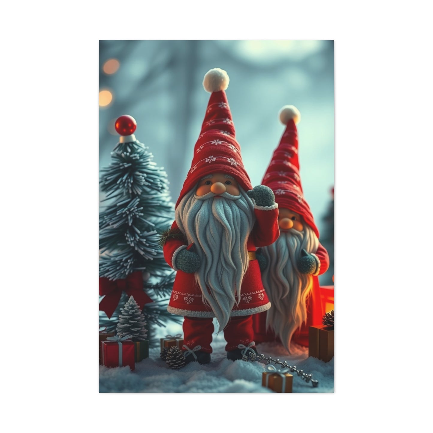 Supreme Christmas Gnome Art Collection Wall Art & Canvas Print