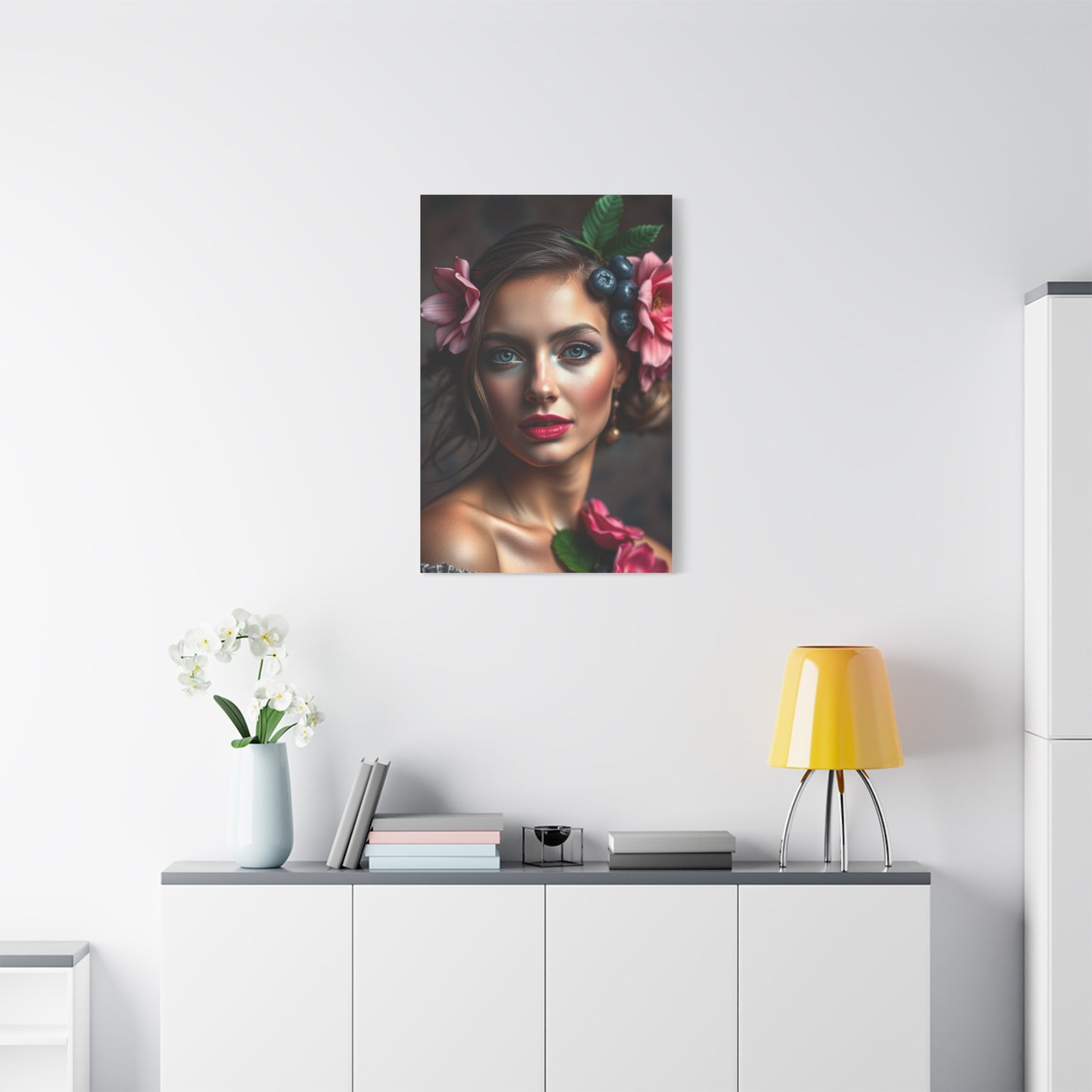 Supreme Blush and Blueberry Art Collection Wall Art & Canvas Print