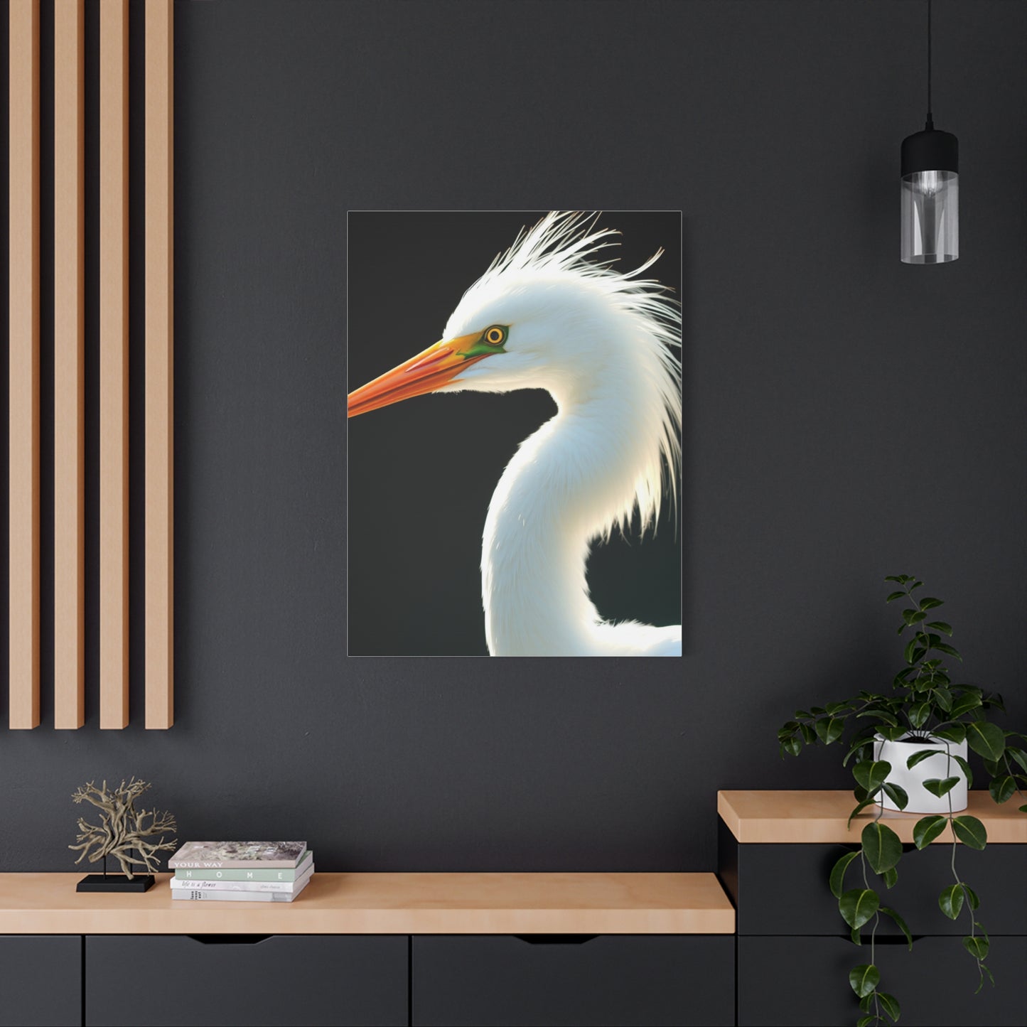 Masterpiece Egret Art Vision Wall Art & Canvas Print