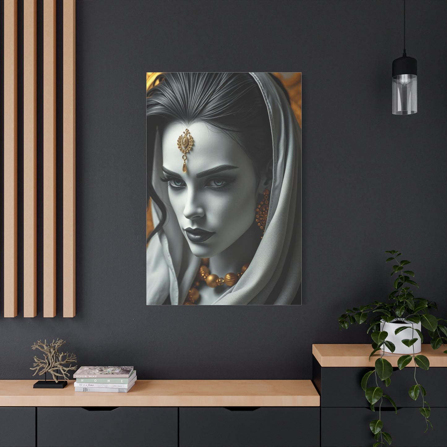 Masterpiece Black White and Gold Art Vision Wall Art & Canvas Print
