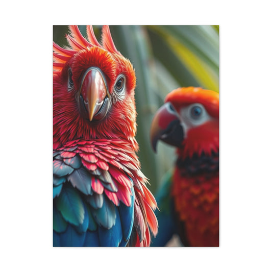 Tropical Birds Art Refined Canvas Wall Art & Canvas Print