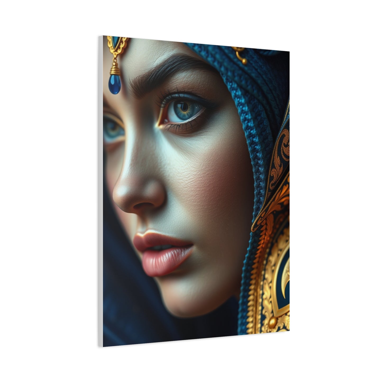 Supreme Blue & Gold Art Collection Wall Art & Canvas Print