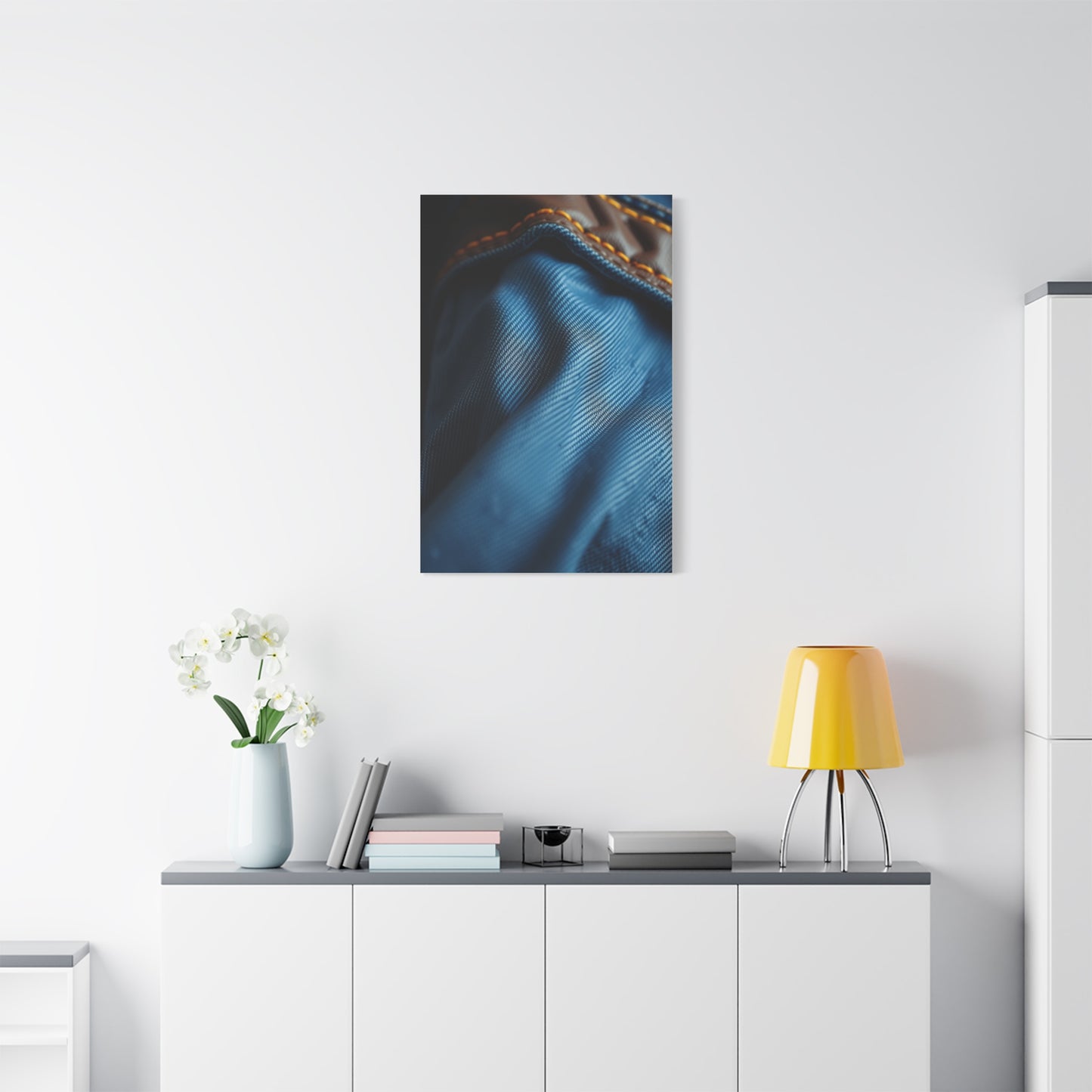 Supreme Denim and Leather Art Collection Wall Art & Canvas Print