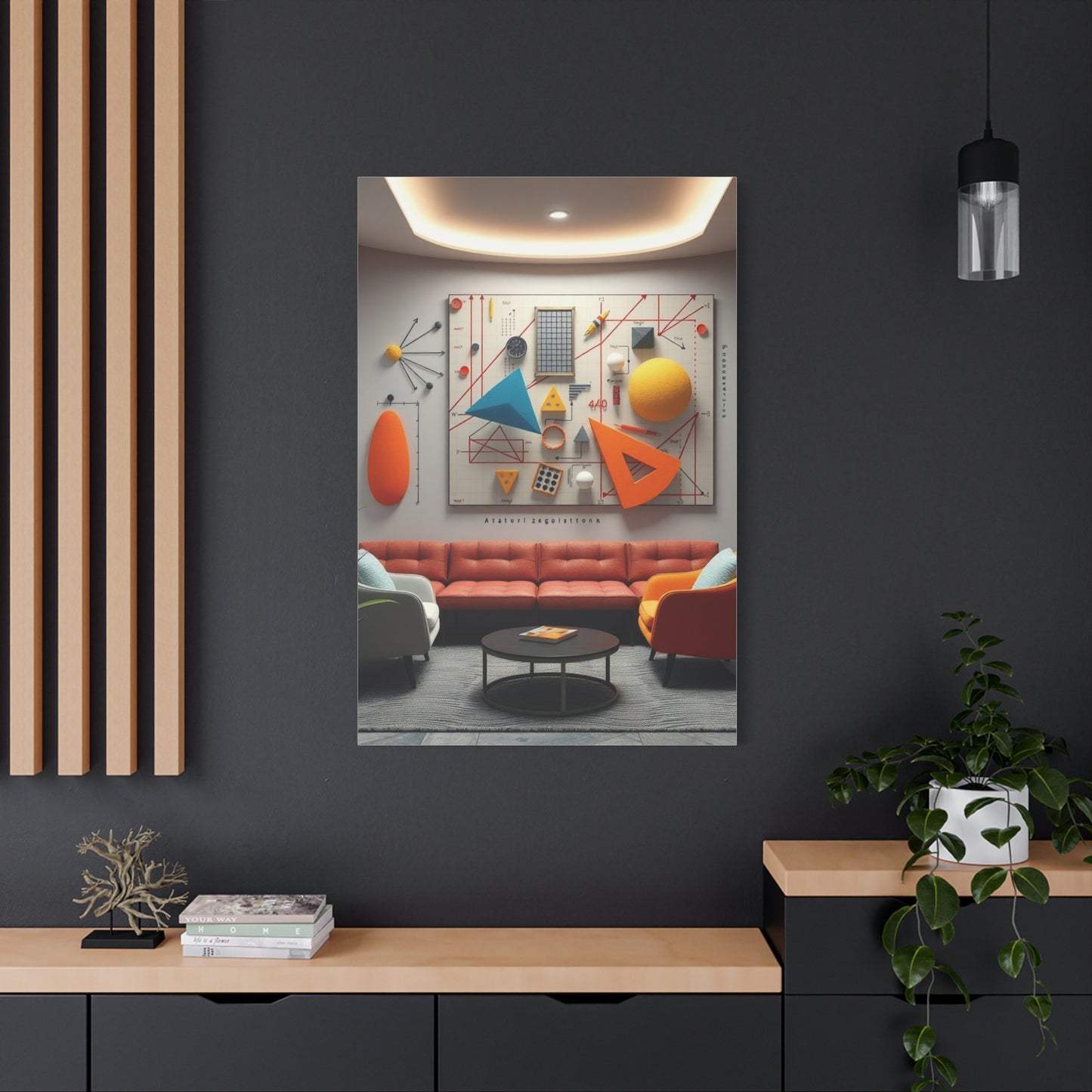 Supreme Modern Math Art for Creative Spaces Collection Wall Art & Canvas Print