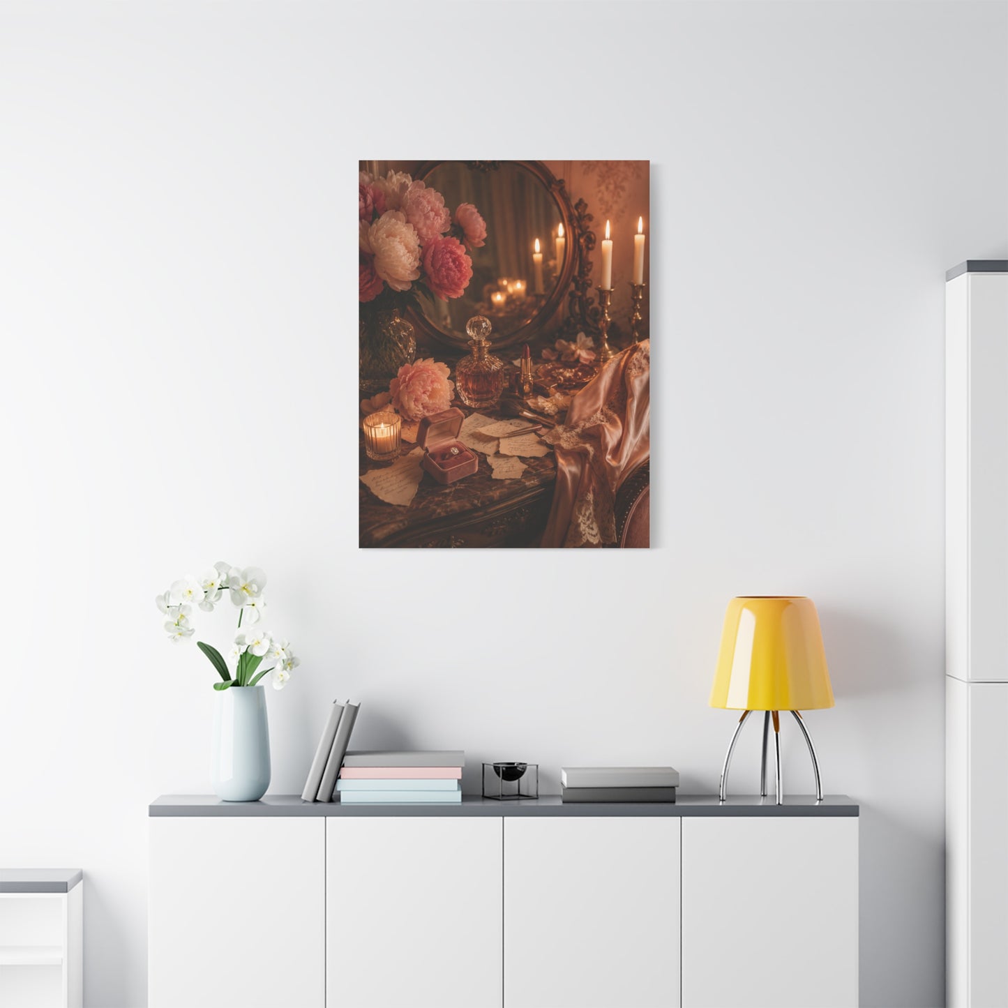 Vintage Vanity Love Letter Still Life Wall Art & Canvas Print