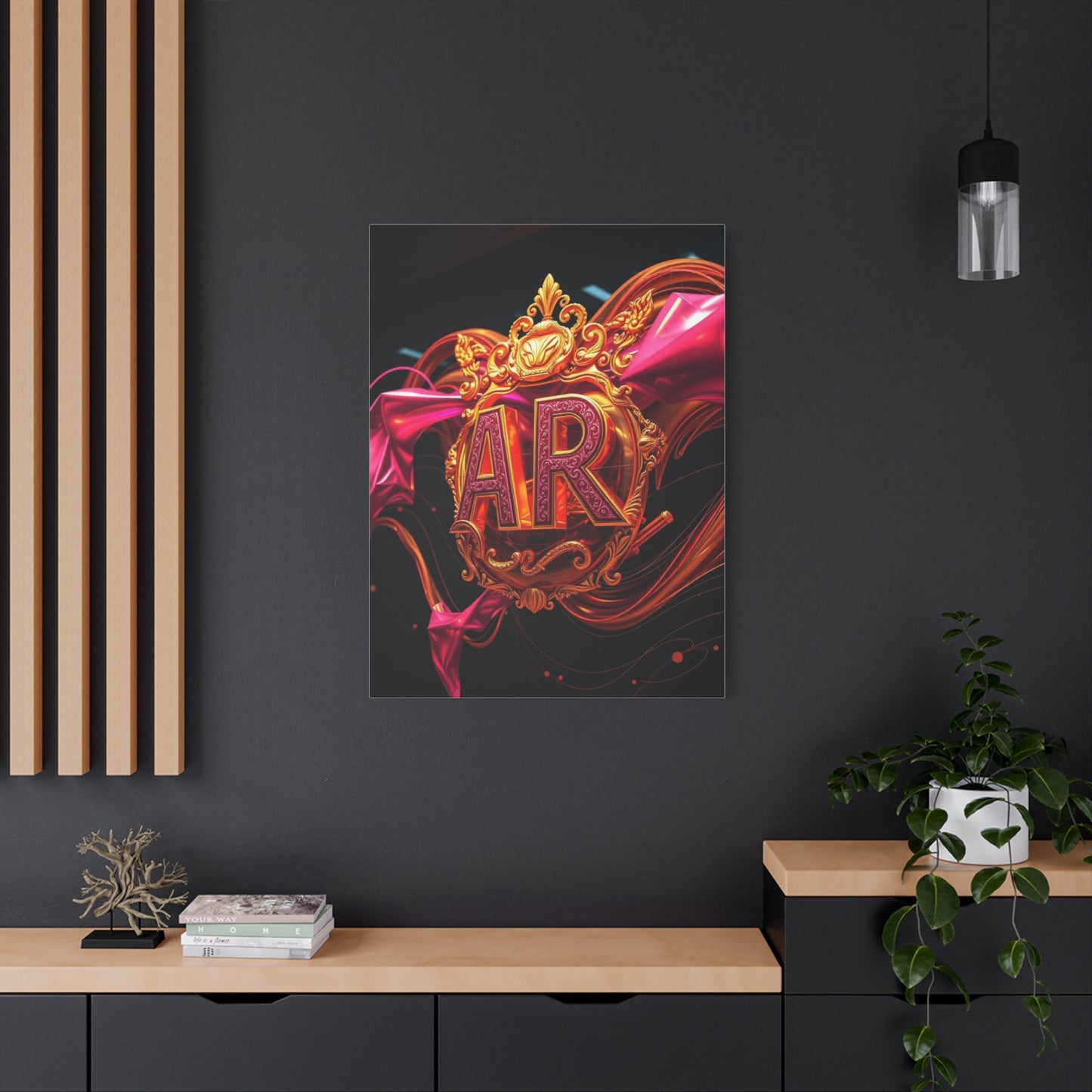 Supreme Gold & Pink Art Collection Wall Art & Canvas Print