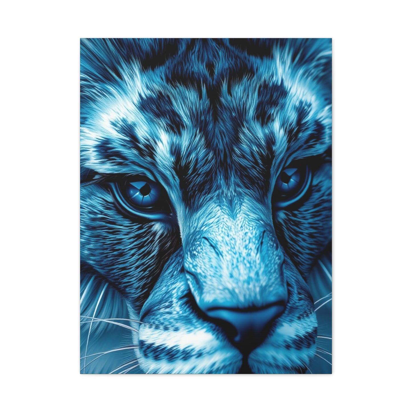 Masterpiece Blue & Gray Art Vision Wall Art & Canvas Print